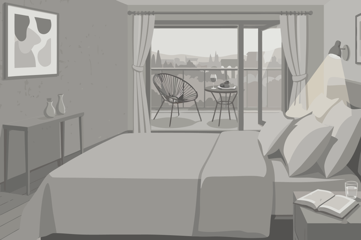 Standaard Tweepersoonskamer met 1 of 2 Bedden